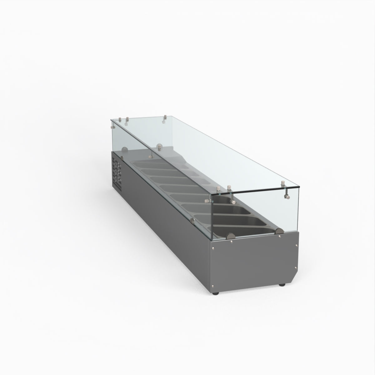 Thermaster Fed-X Flat Glass Salad Bench XVRX1800/380