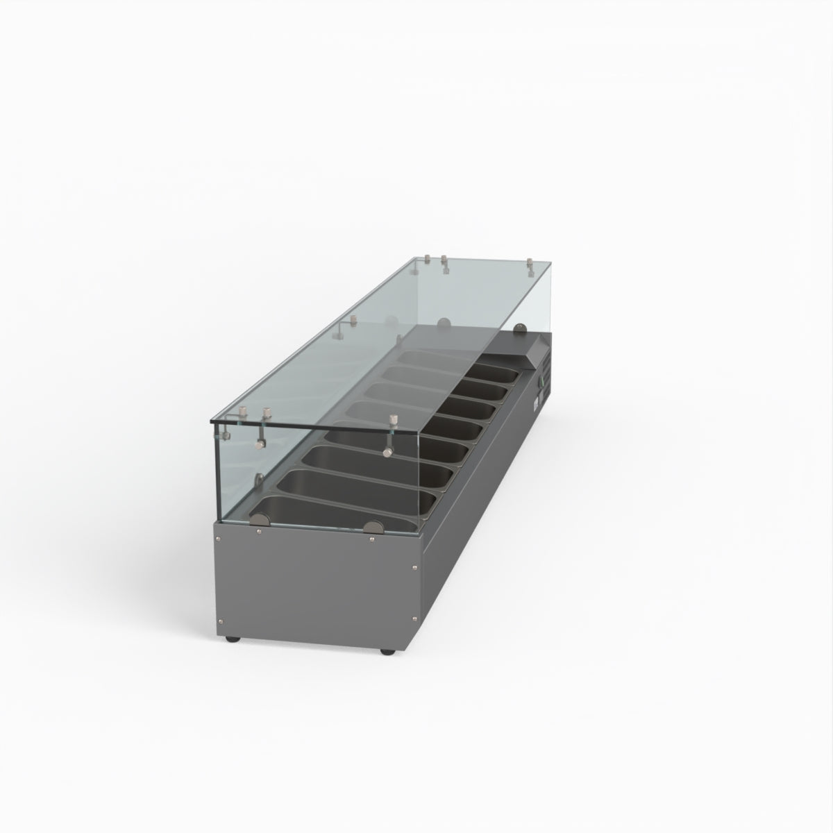 Thermaster Fed-X Flat Glass Salad Bench XVRX1800/380