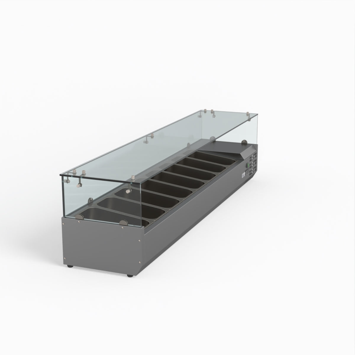 Thermaster Fed-X Flat Glass Salad Bench XVRX1800/380