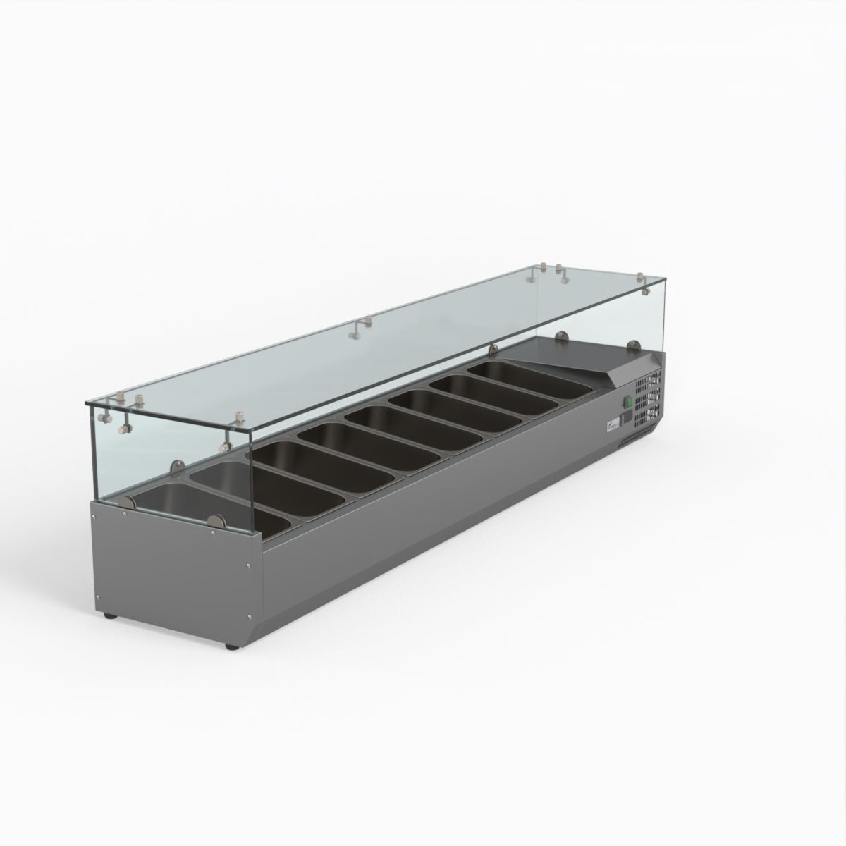 Thermaster Fed-X Flat Glass Salad Bench XVRX1800/380