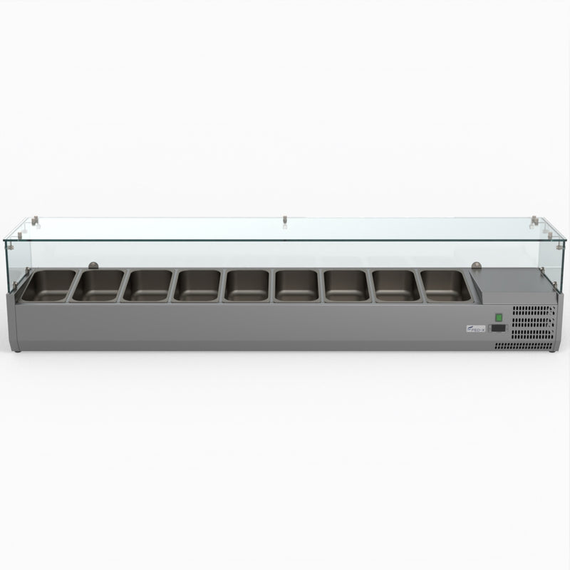 Thermaster Fed-X Flat Glass Salad Bench XVRX2000/380