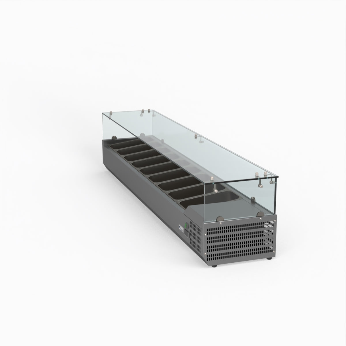 Thermaster Fed-X Flat Glass Salad Bench XVRX2000/380