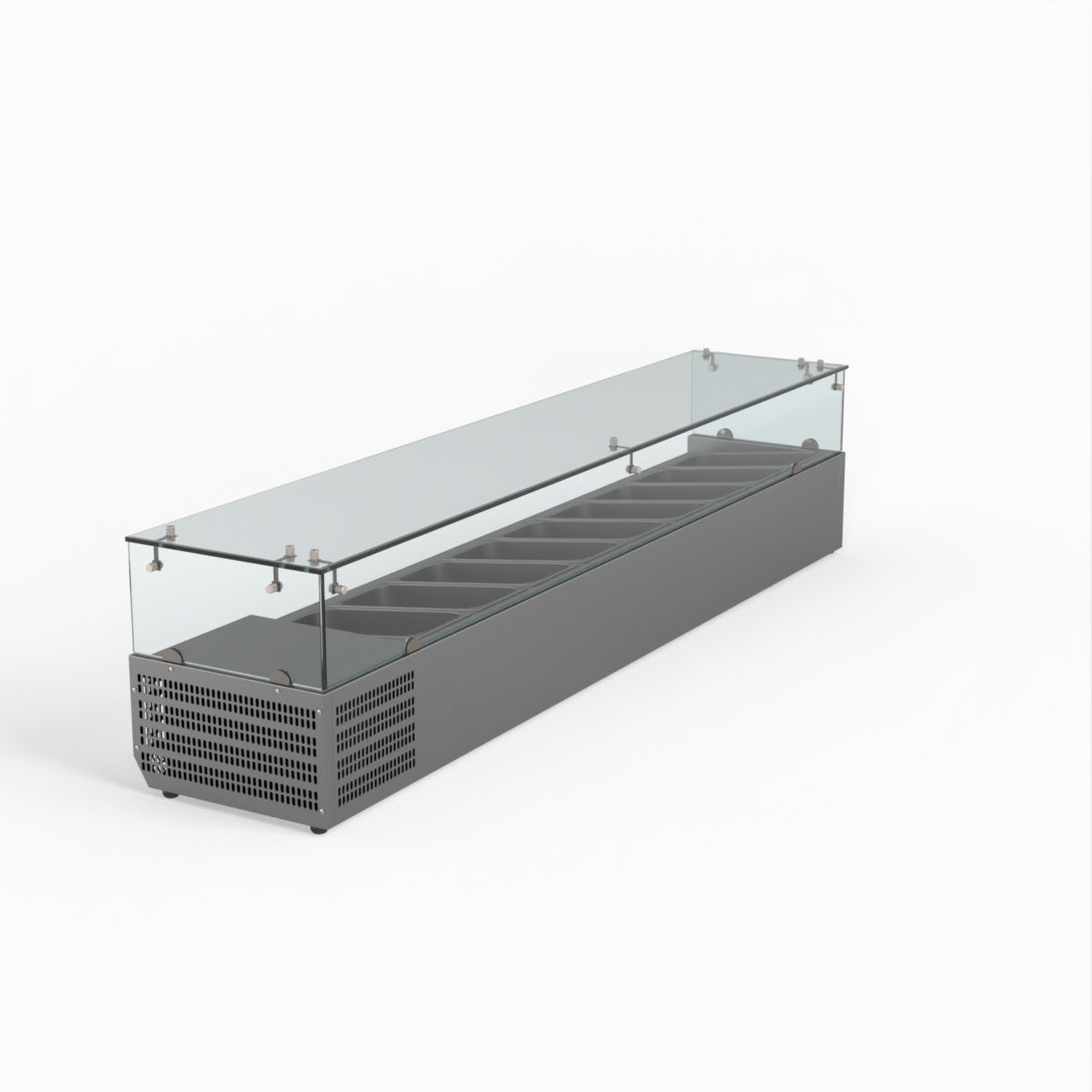 Thermaster Fed-X Flat Glass Salad Bench XVRX2000/380