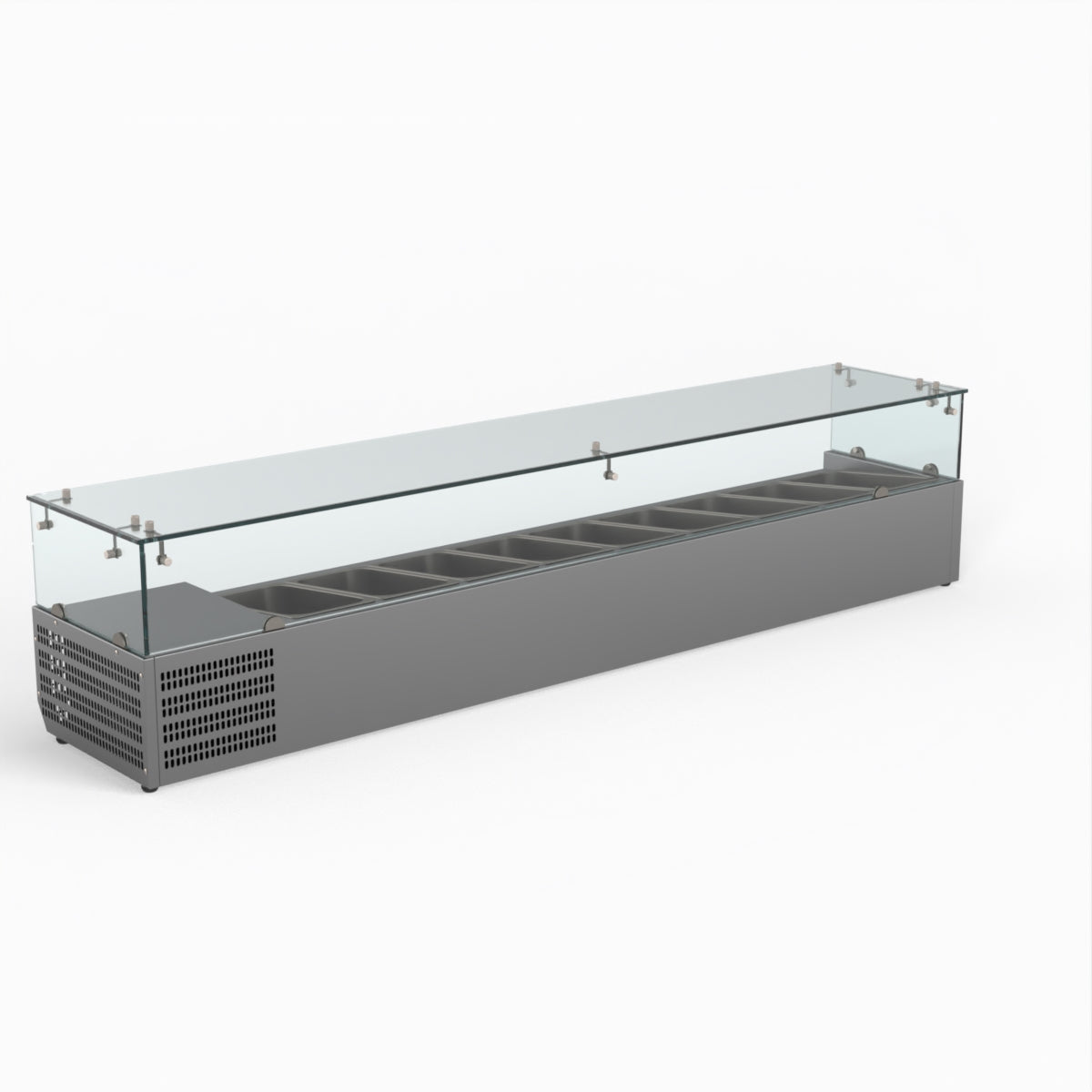 Thermaster Fed-X Flat Glass Salad Bench XVRX2000/380
