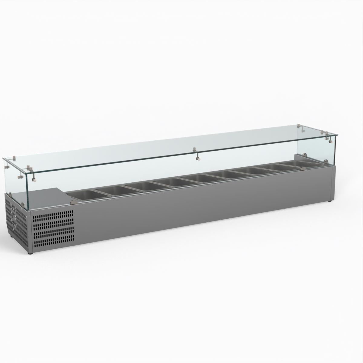 Thermaster Fed-X Flat Glass Salad Bench XVRX2000/380