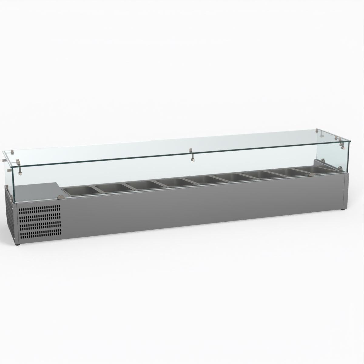 Thermaster Fed-X Flat Glass Salad Bench XVRX2000/380