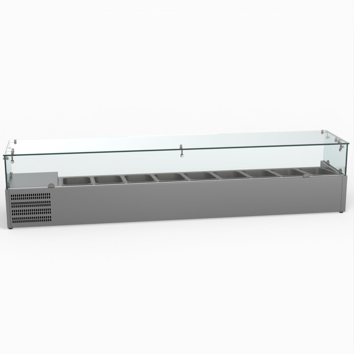 Thermaster Fed-X Flat Glass Salad Bench XVRX2000/380