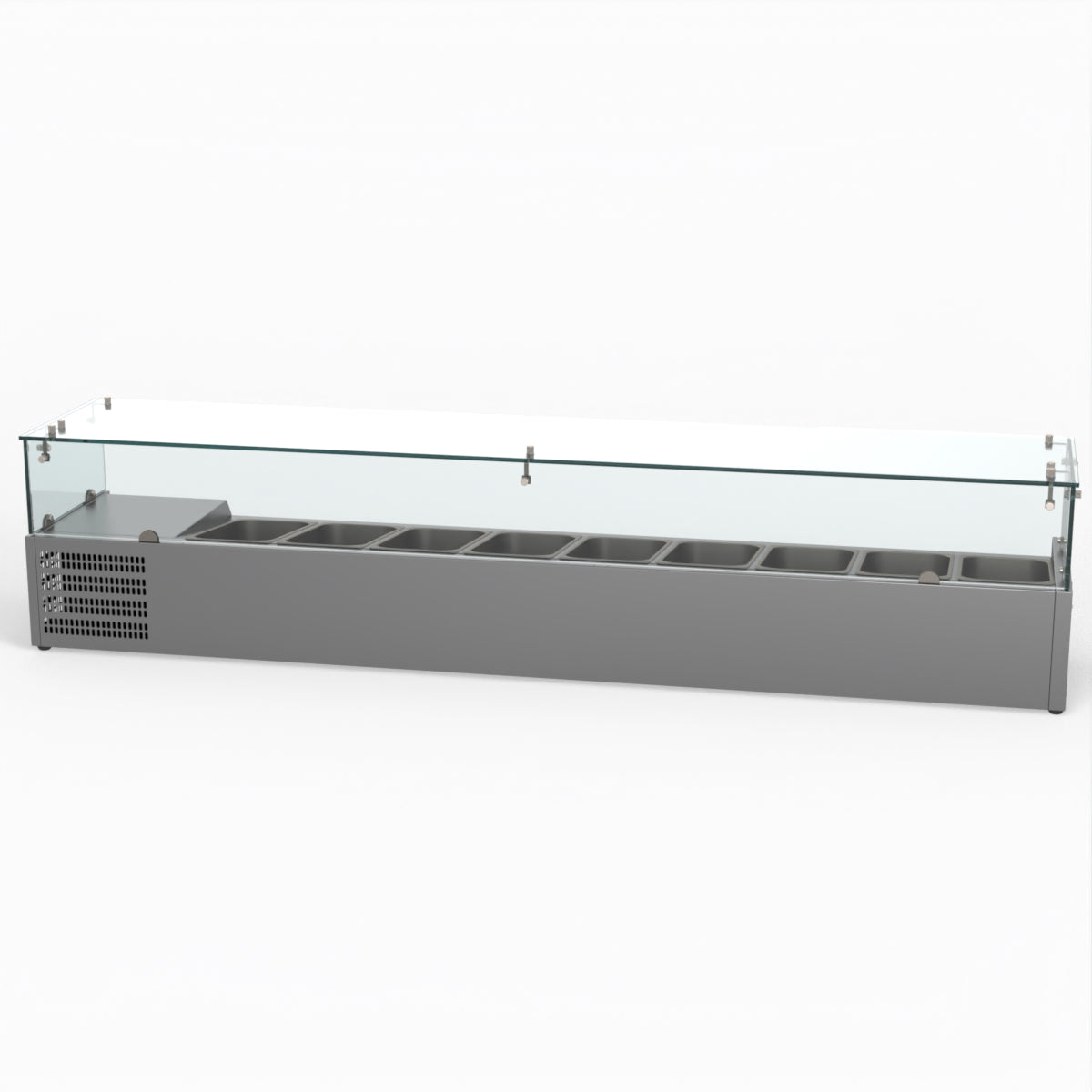 Thermaster Fed-X Flat Glass Salad Bench XVRX2000/380