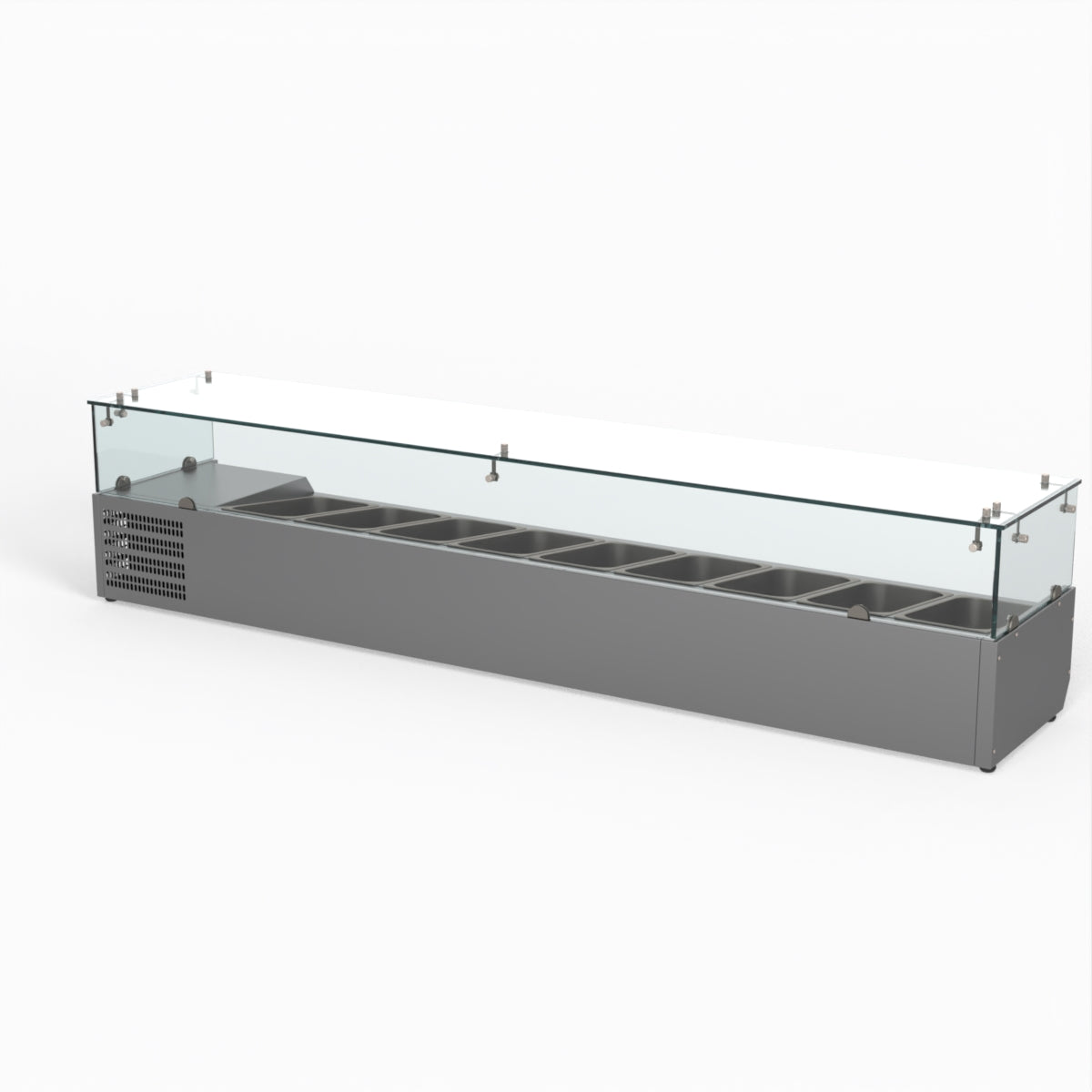 Thermaster Fed-X Flat Glass Salad Bench XVRX2000/380