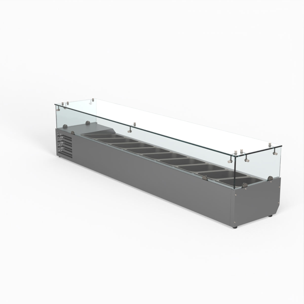 Thermaster Fed-X Flat Glass Salad Bench XVRX2000/380