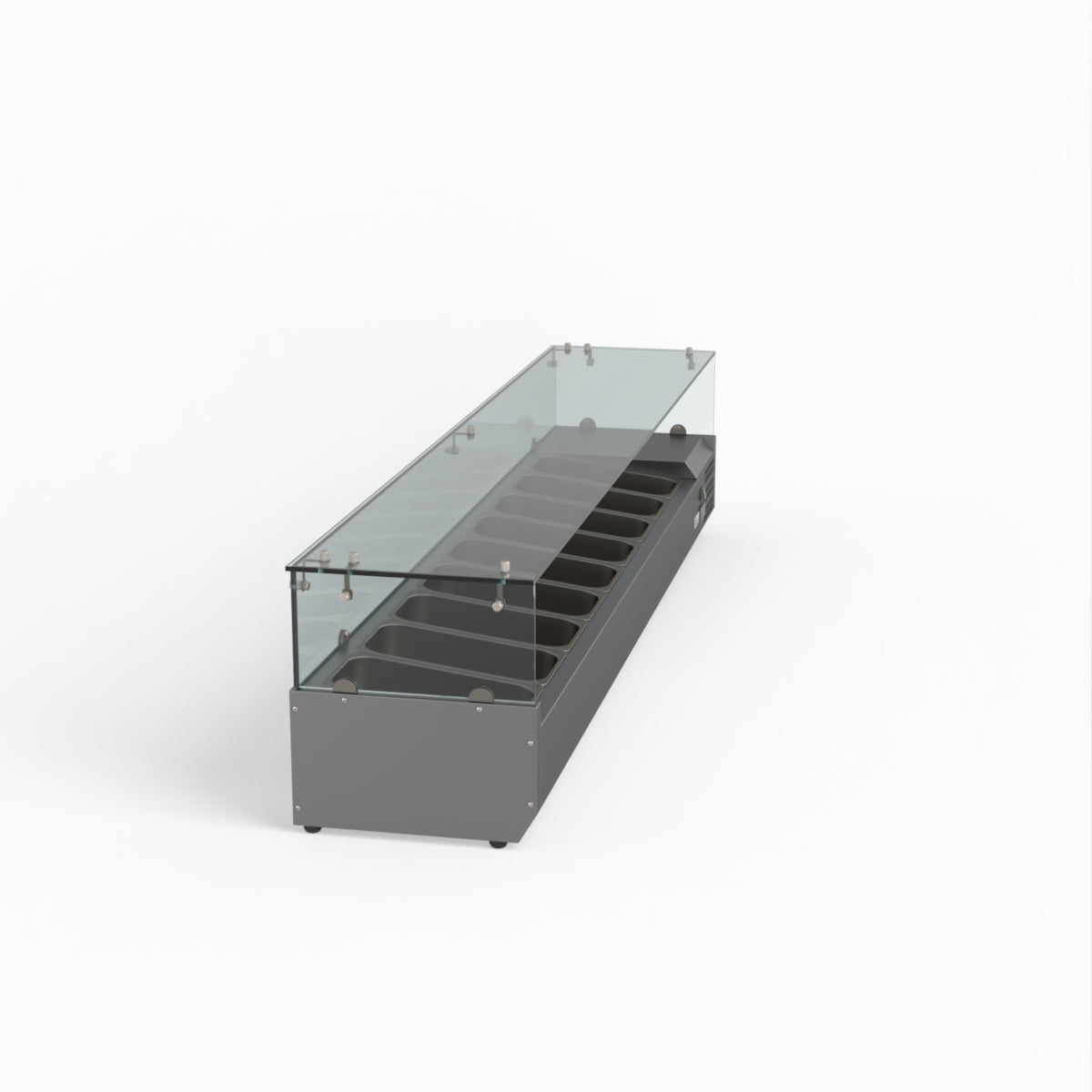 Thermaster Fed-X Flat Glass Salad Bench XVRX2000/380