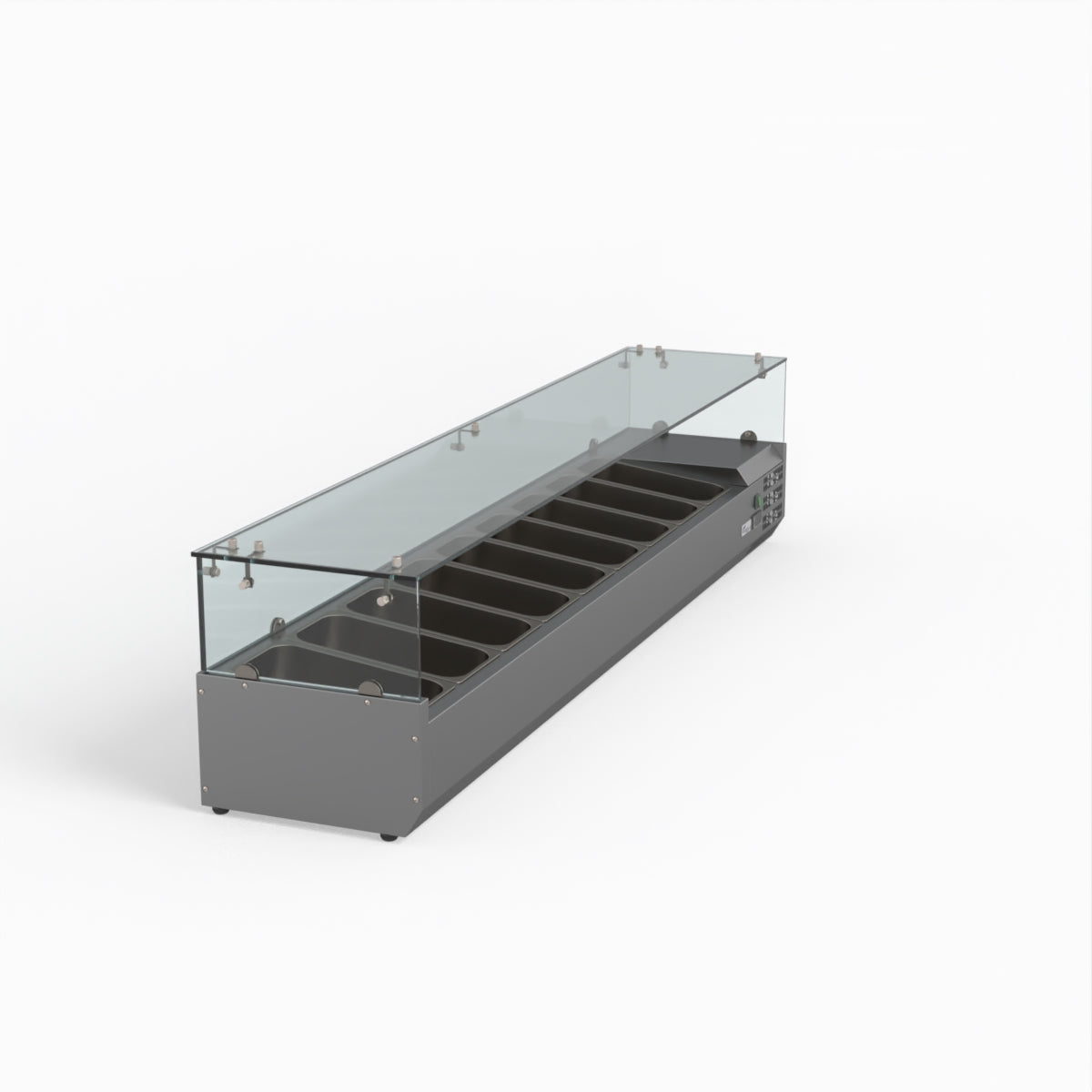 Thermaster Fed-X Flat Glass Salad Bench XVRX2000/380