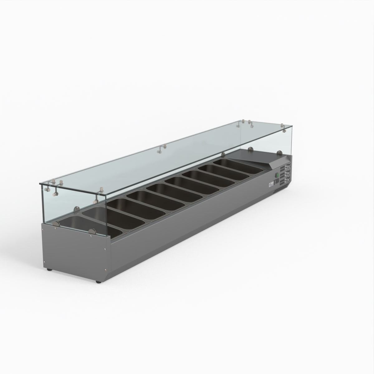 Thermaster Fed-X Flat Glass Salad Bench XVRX2000/380