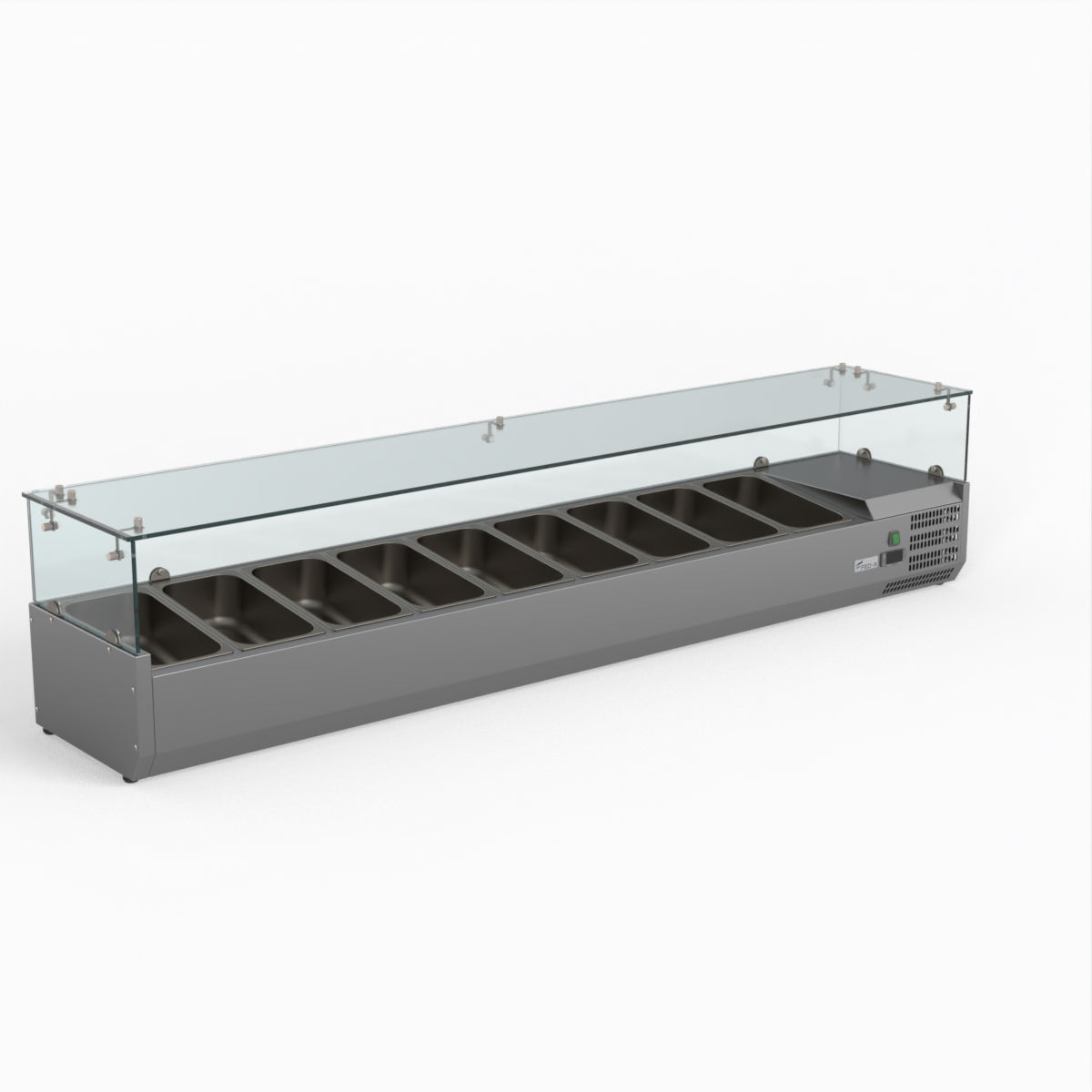 Thermaster Fed-X Flat Glass Salad Bench XVRX2000/380