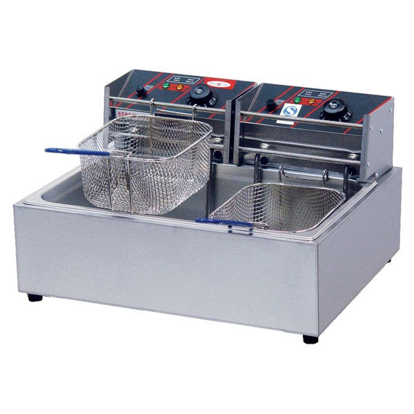 EF-83 Two Basket Single Vat Benchtop Electric Fryer