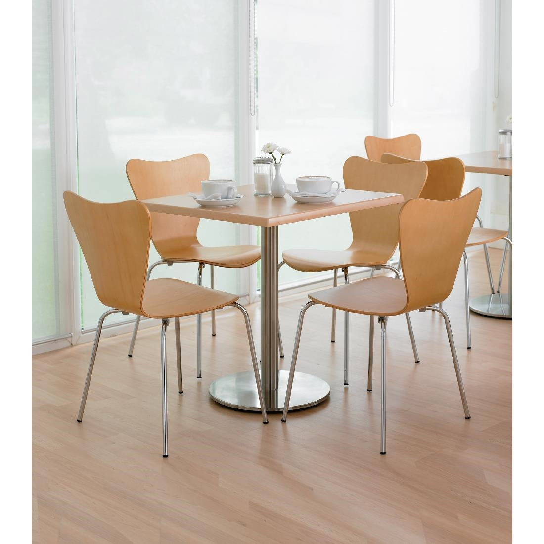 Bolero Stainless Steel Round Table Base U552