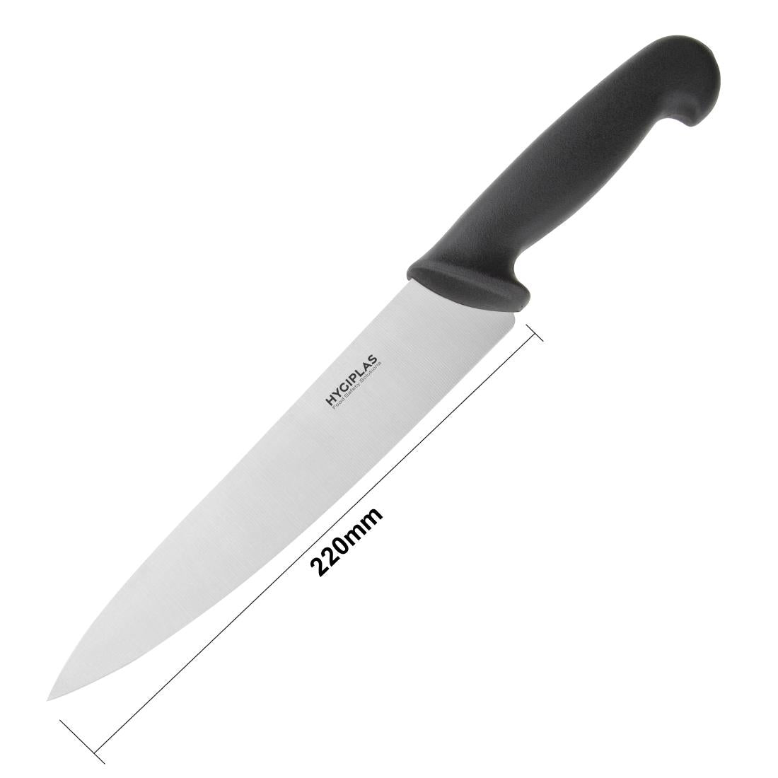Hygiplas Chefs Knife Black 215mm C265