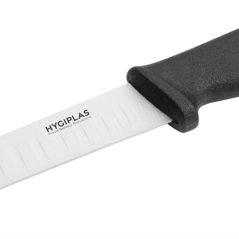 Hygiplas Scalloped Utility Knife Black 125mm C420