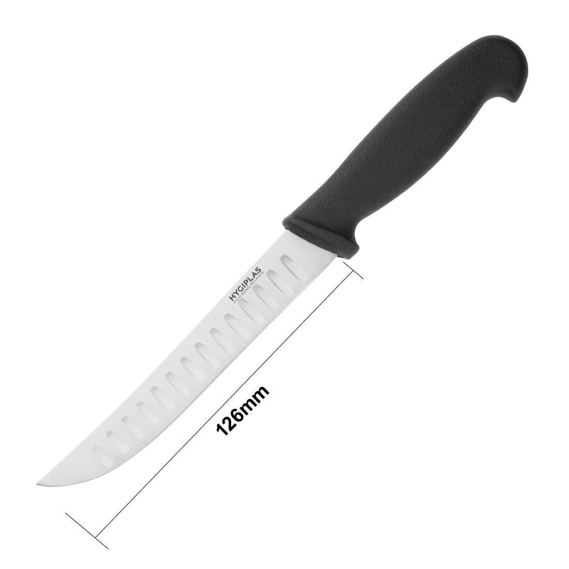 Hygiplas Scalloped Utility Knife Black 125mm C420