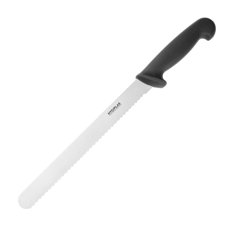 Hygiplas Serrated Slicer Black 255mm C579