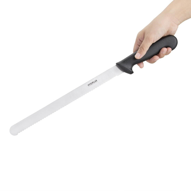 Hygiplas Serrated Slicer Black 305mm C580