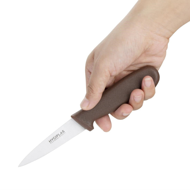 Hygiplas Paring Knife Brown 90mm C840