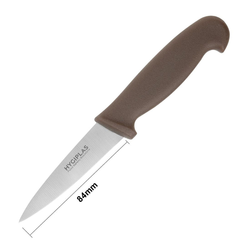 Hygiplas Paring Knife Brown 90mm C840