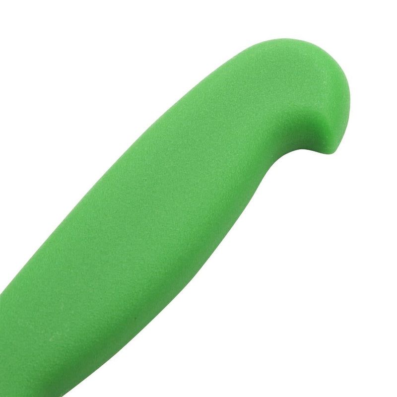 Hygiplas Serrated Vegetable Knife Green 100mm C862