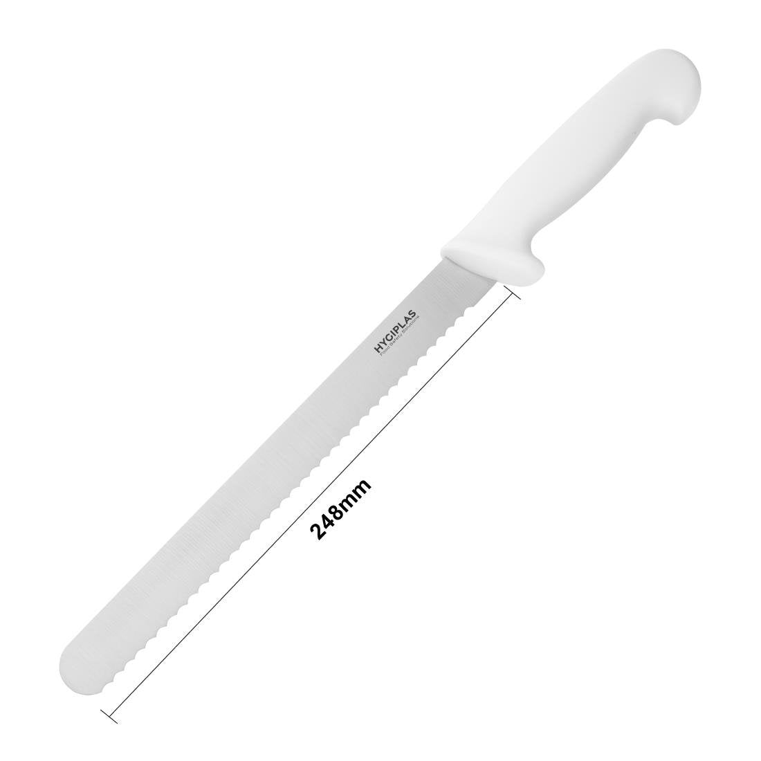 Hygiplas Serrated Slicer White 255mm C883