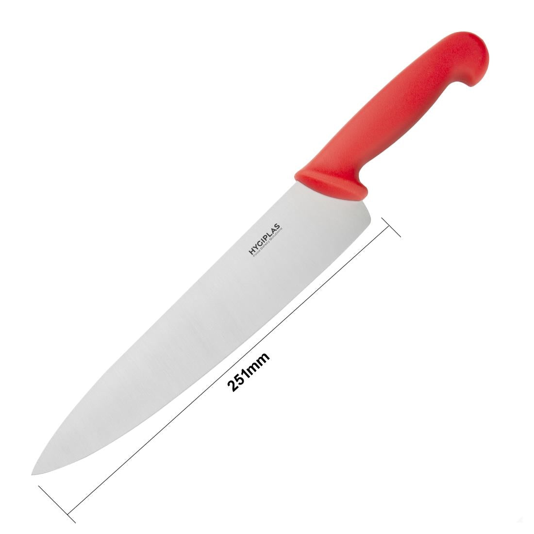 Hygiplas Chefs Knife Red 255mm C886