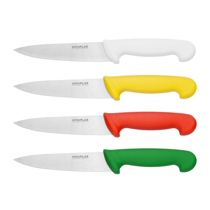 Hygiplas Chefs Knife Red 160mm C887