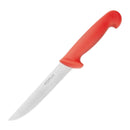 Hygiplas Stiff Blade Boning Knife Red 150mm C890