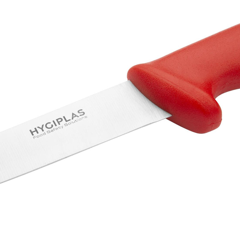 Hygiplas Stiff Blade Boning Knife Red 150mm C890