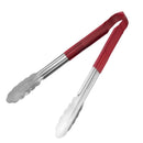 Hygiplas Colour Coded Red Serving Tongs 300mm CB154