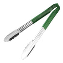 Hygiplas Colour Coded Green Serving Tongs 300mm CB155