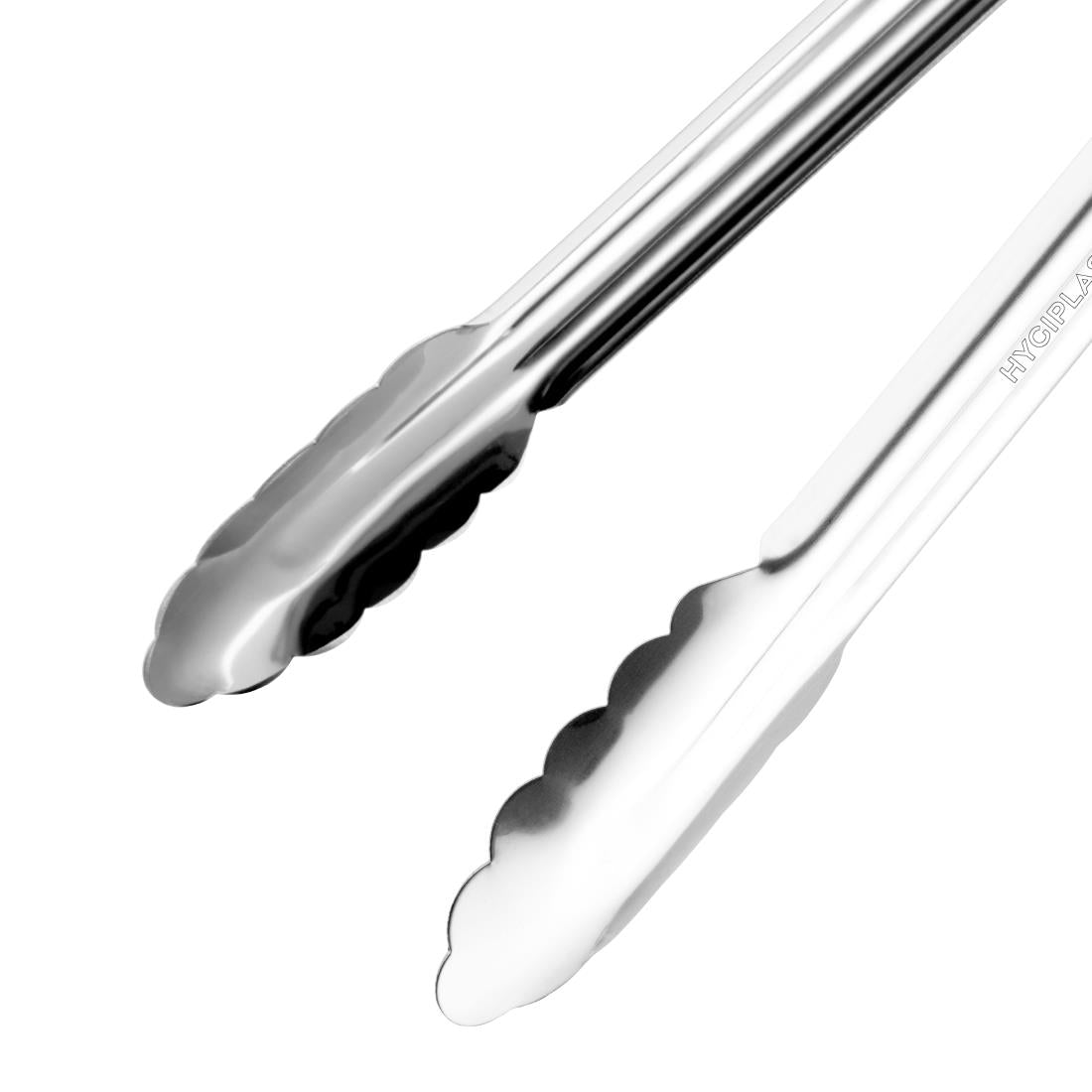 Hygiplas Colour Coded Green Serving Tongs 300mm CB155