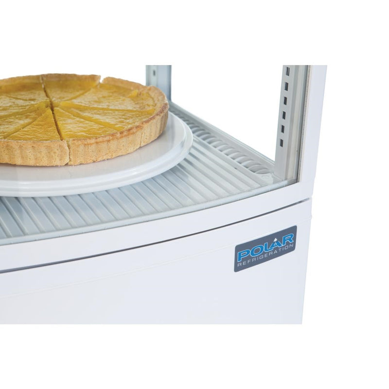Polar C-Series Energy Efficient Curved Door Display Fridge White - 86Ltr CX576-A