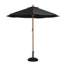Bolero Round Outdoor Umbrella 2.5m Diameter Black CB514