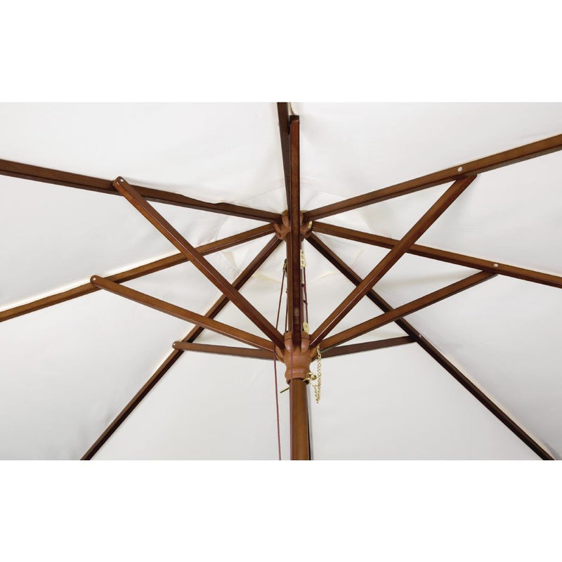 Bolero Round Outdoor Umbrella 3m Diameter Cream CB516