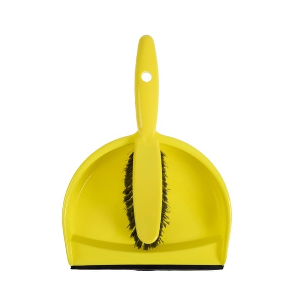 Jantex Soft Dustpan and Brush Set Yellow CC930