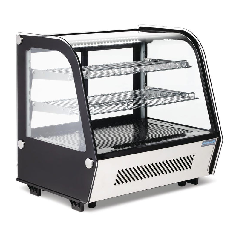 Polar G-Series Energy Efficient Countertop Food Display Fridge Black 120Ltr GP292-A