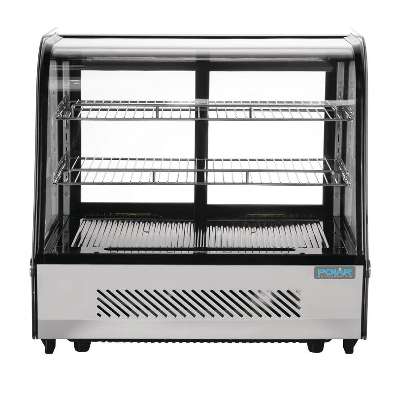 Polar G-Series Energy Efficient Countertop Food Display Fridge Black 120Ltr GP292-A