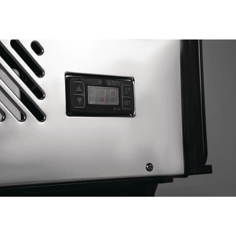 Polar G-Series Energy Efficient Countertop Food Display Fridge Black 120Ltr GP292-A