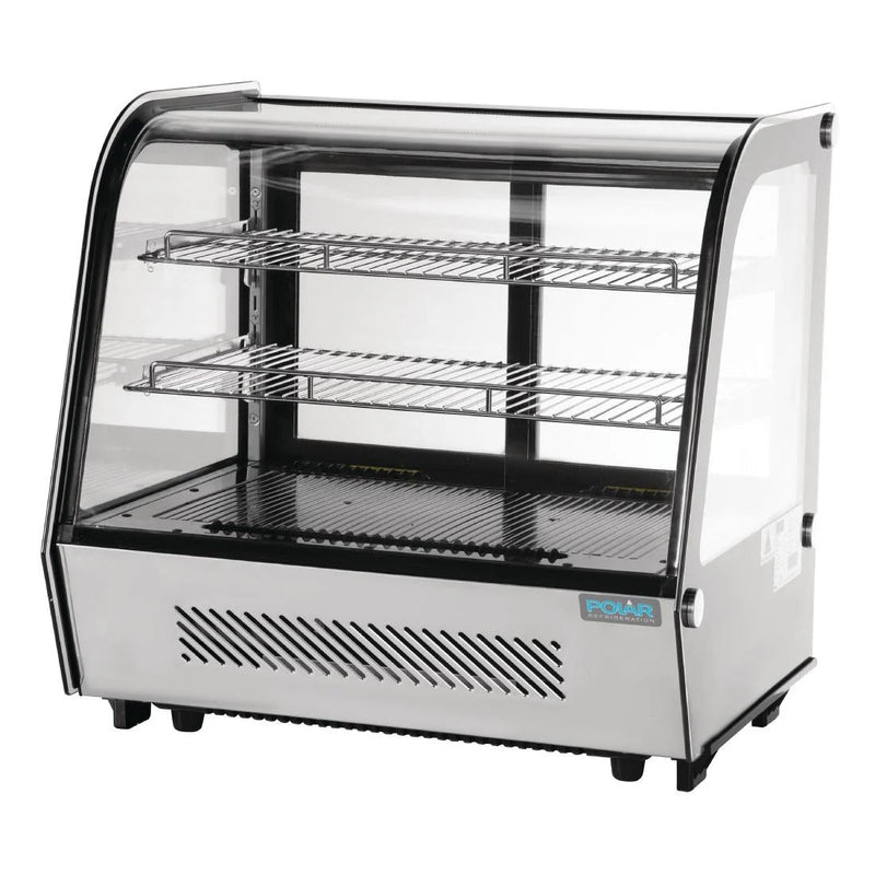 Polar G-Series Energy Efficient Countertop Food Display Fridge Black 120Ltr GP292-A