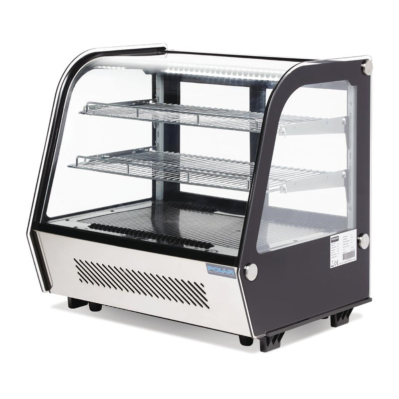 Polar G-Series Energy Efficient Countertop Food Display Fridge Black 120Ltr GP292-A