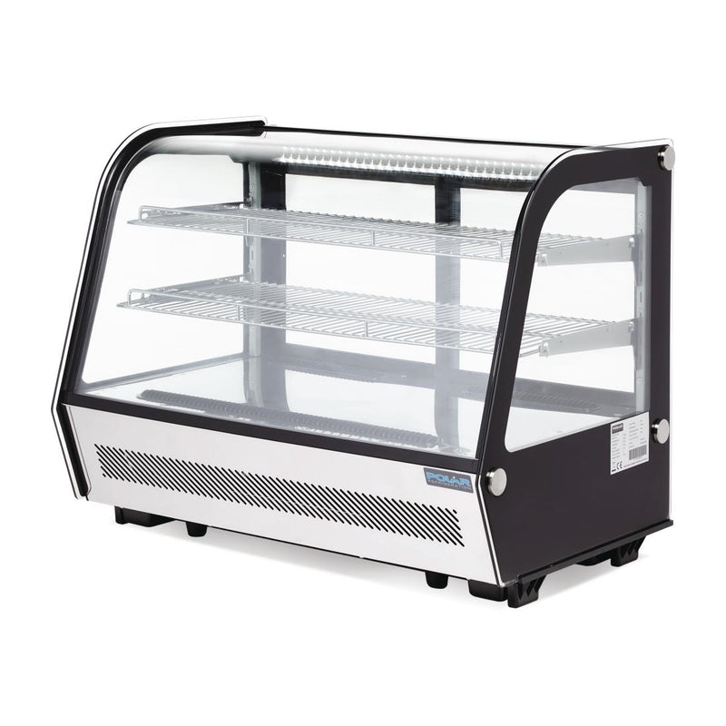 Polar G-Series Energy Efficient Countertop Food Display Fridge Black - 160Ltr GP291-A