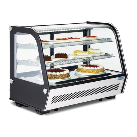 Polar G-Series Energy Efficient Countertop Food Display Fridge Black - 160Ltr GP291-A