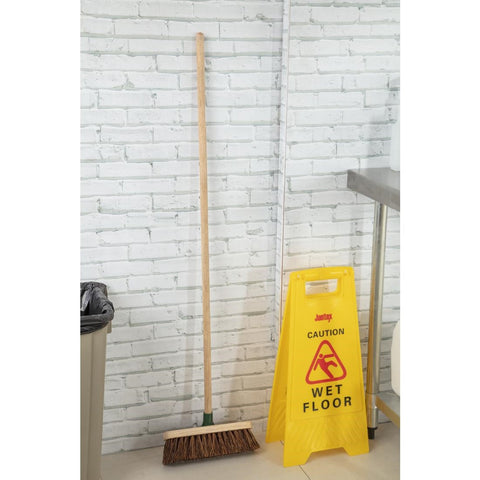 Jantex Wooden Broom Head Stiff Bassine 305mm CD798