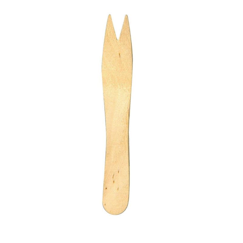 Fiesta Compostable Biodegradable Disposable Wooden Chip Forks (Pack of 1000) CD901