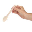Fiesta Compostable Biodegradable Disposable Wooden Dessert Spoons (Pack of 100) CD904